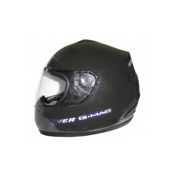CASCO INTEGRALE G-MAC (NERO LUCIDO) [XL]