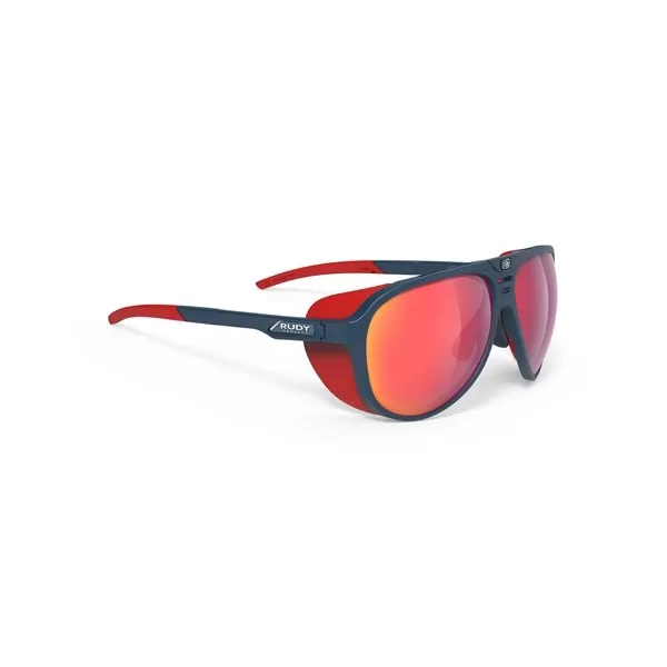 OCCHIALI RUDY PROJECT STARDASH BLUE NAVY MATTE LENTE MULTILASER RED