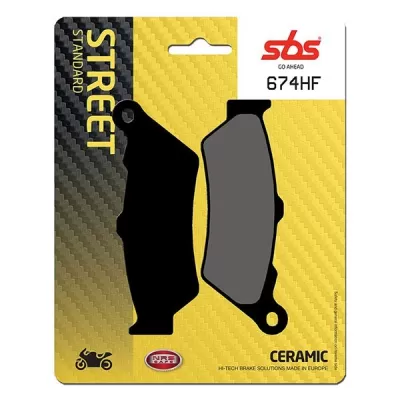 PASTIGLIE FRENO ANTERIORI MOTO SBS 674HF MOTOMORINI X-CAPE / SEIEMMEZZO 6566740 2