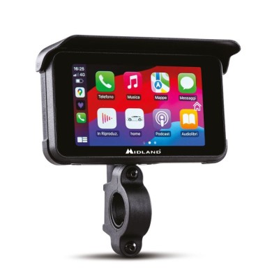 DISPLAY MULTIMEDIALE MIDLAND DA MOTO BIKEPLAY GUARDIAN CON DASHCAM C1636 1