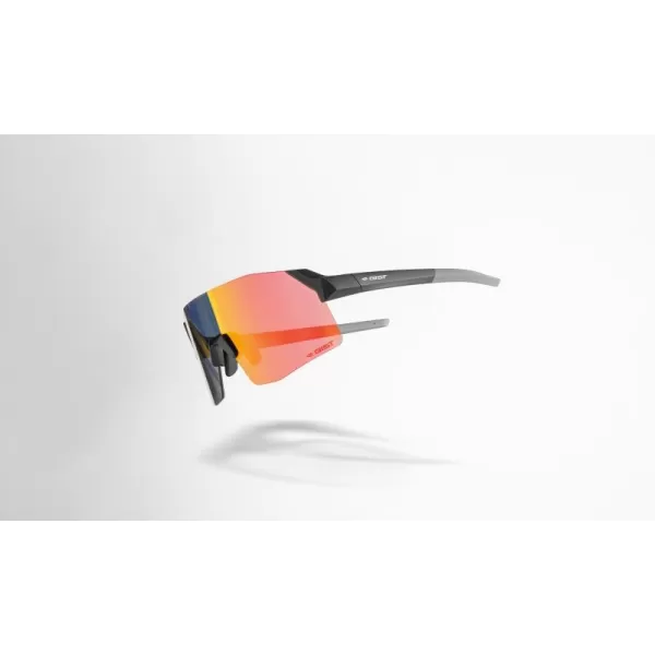 OCCHIALI BICI GIST ROCKET NERI LENTE ROSSA