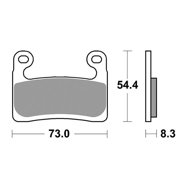 PASTIGLIE FRENO ANTERIORE MOTO SBS 960HS