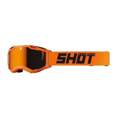 MASCHERA CROSS SHOT ASSAULT 2.0 SOLID IRIDIUM NEON ORANGE GLOSSY A06-29OD-F05 1