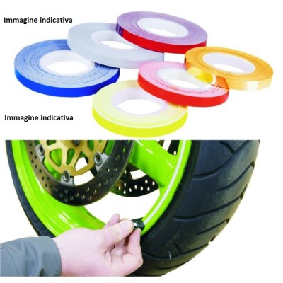 STRIPE PER CERCHI MOTO CON APPLICATORE BIANCO 7mm 10280 1