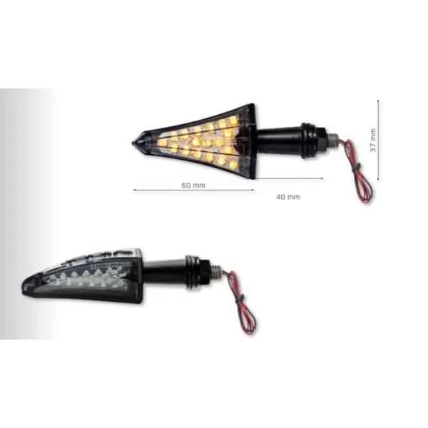 MICROINDICATORE DI DIREZIONE VIPER CON VETRINO FUME' 7215