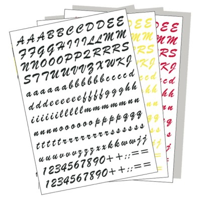 ADESIVO LETTER KIT ARANCIO FLUO 20 x 24 cm 3750 2