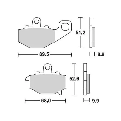 PASTIGLIE FRENO MOTO BRAKING 775 CM56 775CM56 2