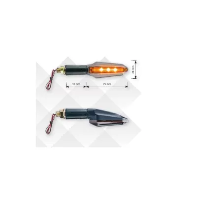 COPPIA INDICATORI FAR LED NERI 7641 7641 2 COPPIA INDICATORI FAR LED NERI 7641 7641 2