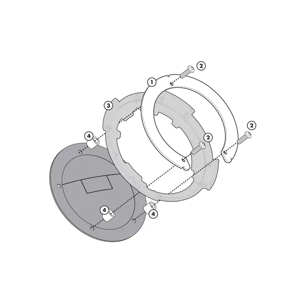 FLANGIA GIVI BF01 PER BORSE TANKLOCK